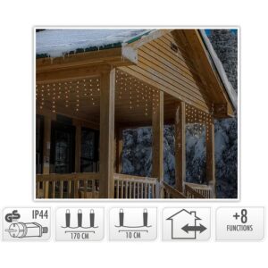 IJspegelverlichting Soft Wire 90 LED, 1,7 meter, extra warm wit