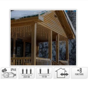 IJspegelverlichting Soft Wire 180 LED, 3,5 meter, extra warm wit