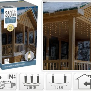 IJspegelverlichting Soft Wire 360 LED, 7,1 meter, extra warm wit