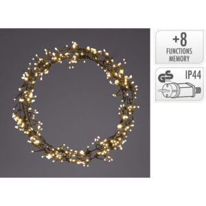 Ceruzo verlichte kerstring, 58 cm, 500 LED, warm wit
