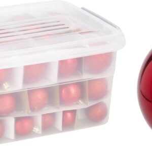 Productfoto: Kerstballenset Rood - 70 Stuks - Met Opbergbox