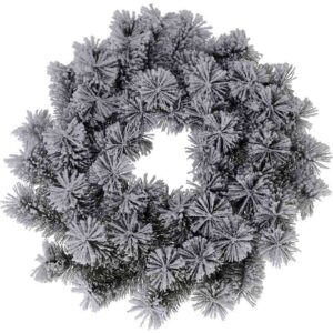 Productfoto: Besneeuwde Kerstkrans - 40 cm - Groen met Kunstsneeuw
