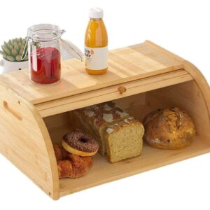 Productfoto: Ceruzo Bamboe Broodtrommel - 38 cm - Rolluikdeksel