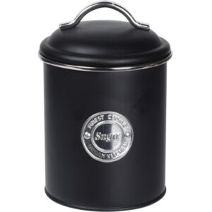 Productfoto: Zwarte Voorraadbussen - Set van 3 - Koffie Thee Suiker