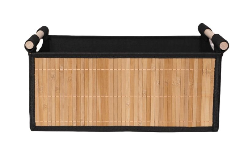 Extra productfoto: Ceruzo Bamboe Opbergmanden - Set van 3 - Naturel en Zwart