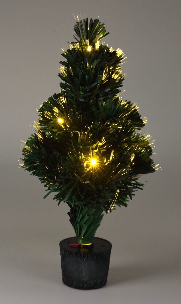 Extra productfoto: Fiber-Optic Kerstboom - 45 cm - Warm Wit - Batterijen