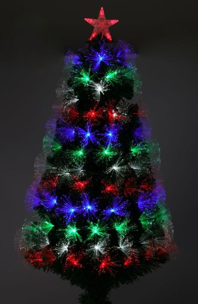 Productfoto: Fiber-Optic Kerstboom - 90 cm - 90 LED - Multicolor