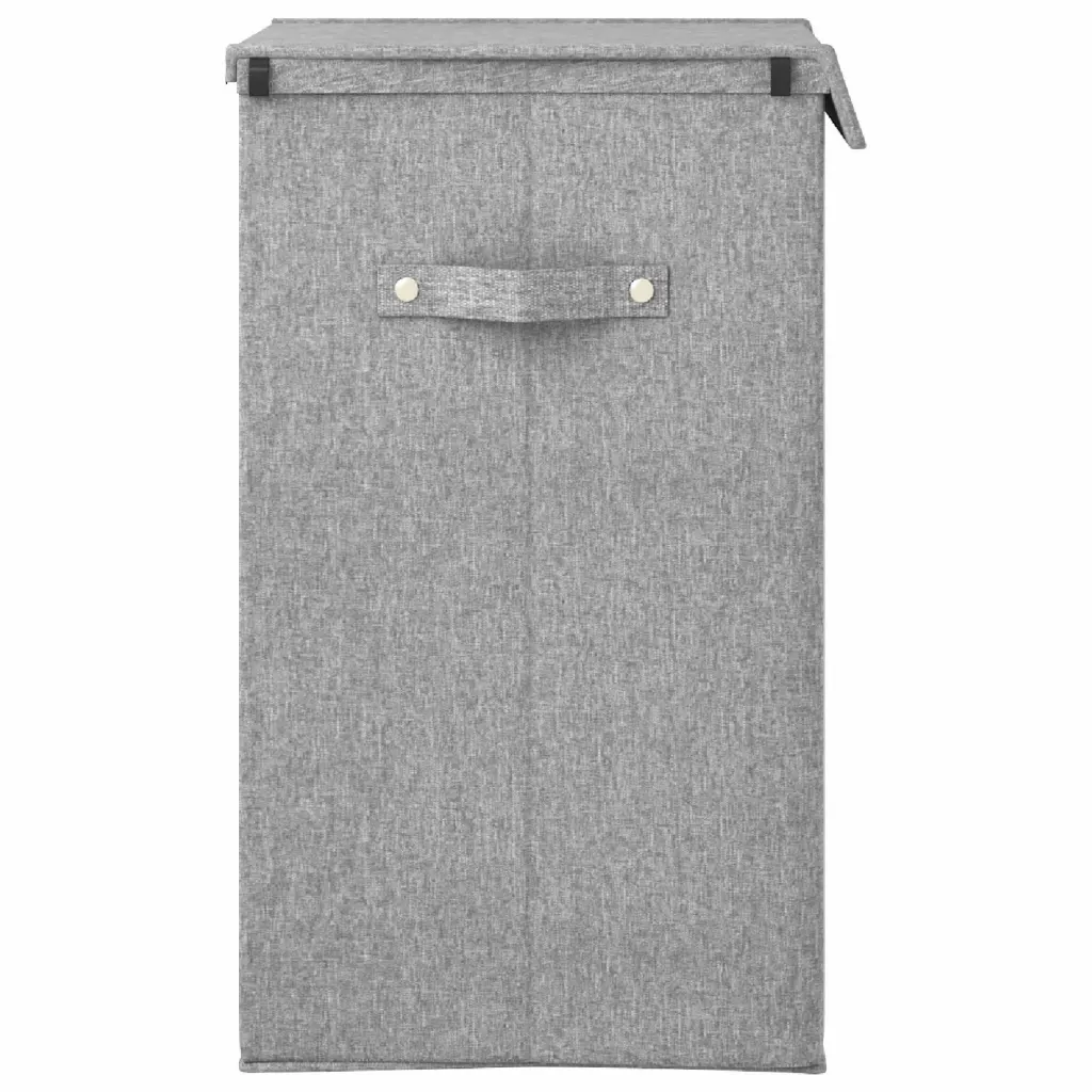 Inklapbare wasmand grijs 51 x 34,5 x 59 cm - Afbeelding 7