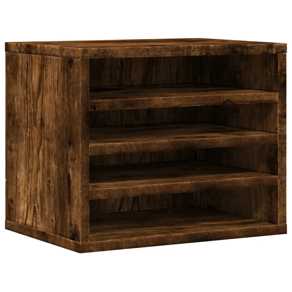 Bureau-organizer gerookt eiken 36 x 26 x 29,5 cm - Afbeelding 2
