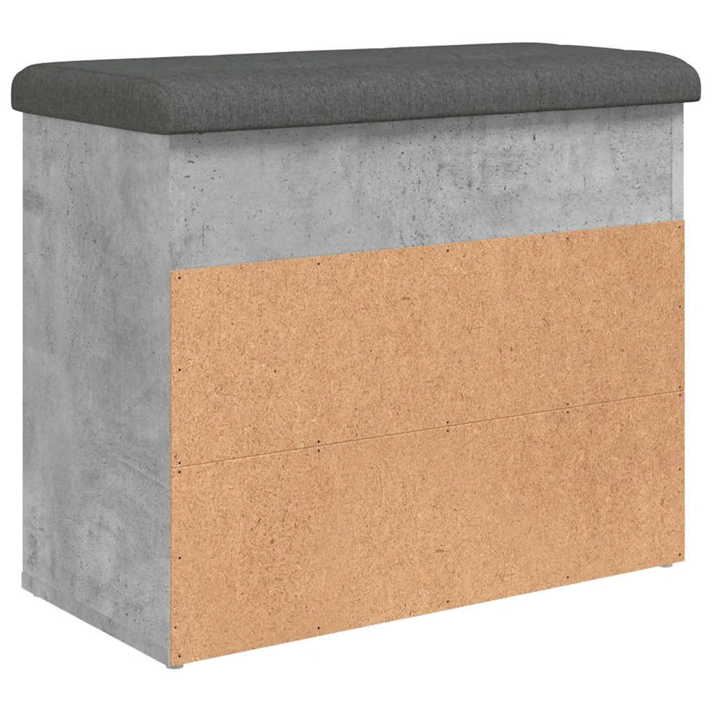 vidaXL Schoenenbank betongrijs 62 x 32 x 50 cm