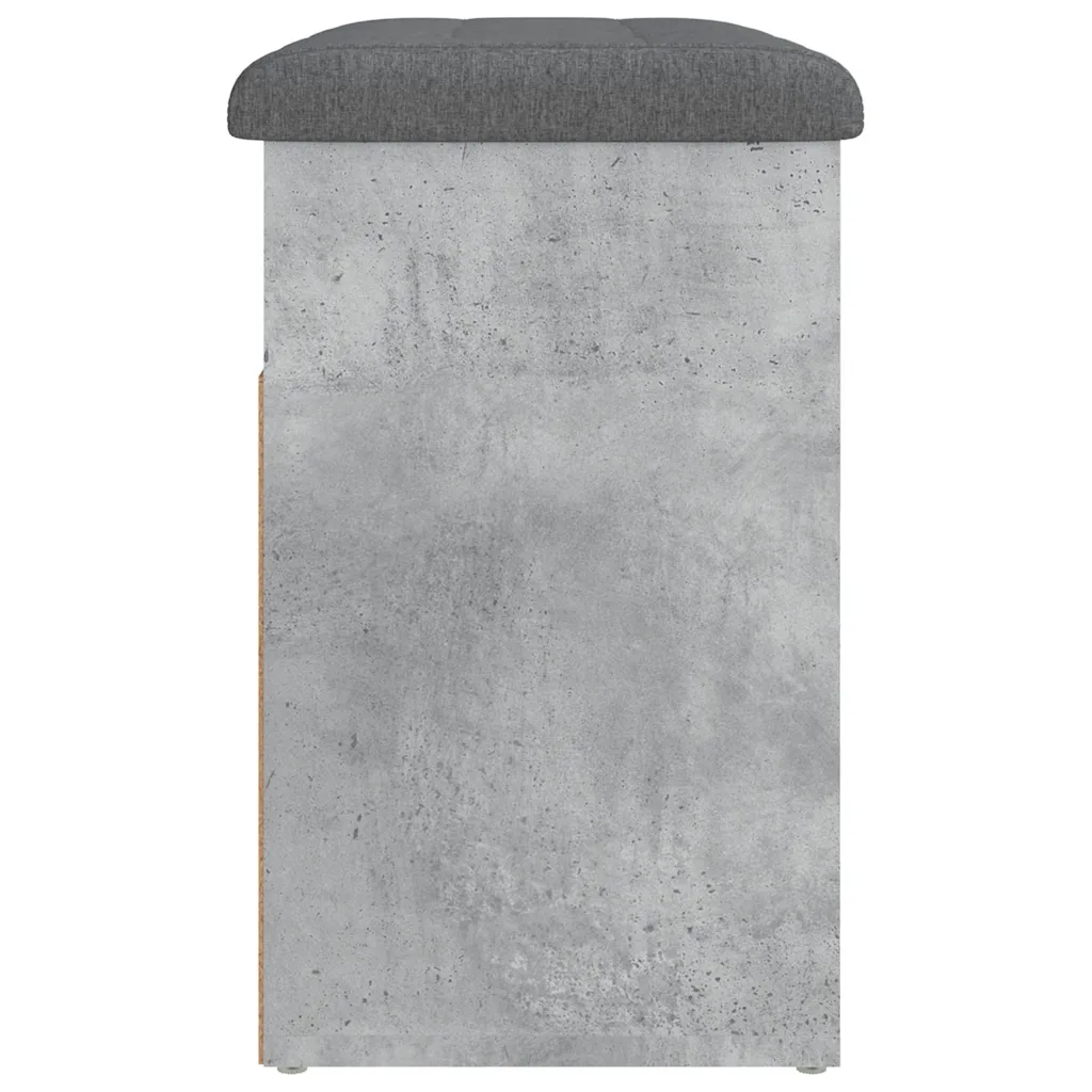 vidaXL Schoenenbank betongrijs 62 x 32 x 50 cm