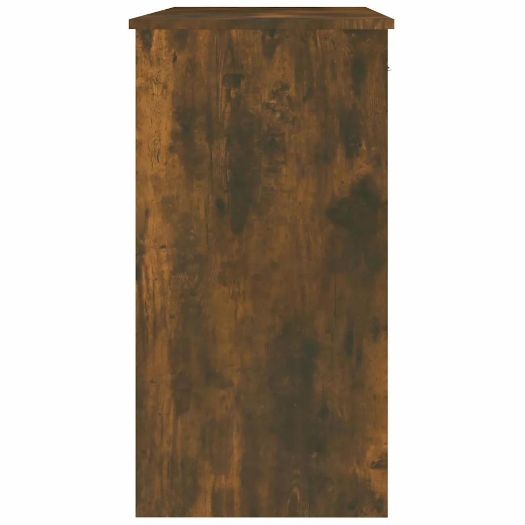 vidaXL Bureau met 2 lades gerookt eiken 80 x 40 x 75 cm