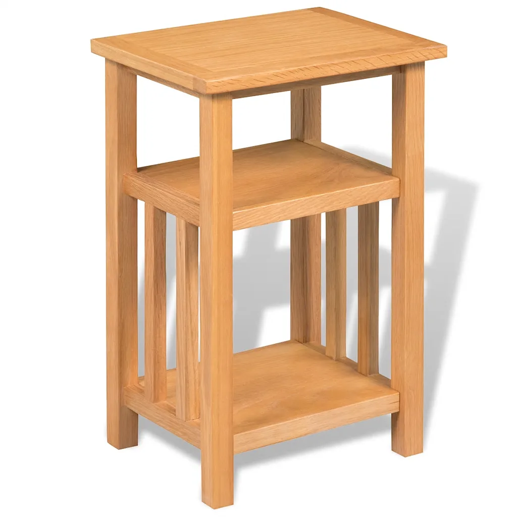 Bijzettafel met tijdschriftenschap eiken 27 x 35 x 55 cm - Afbeelding 3