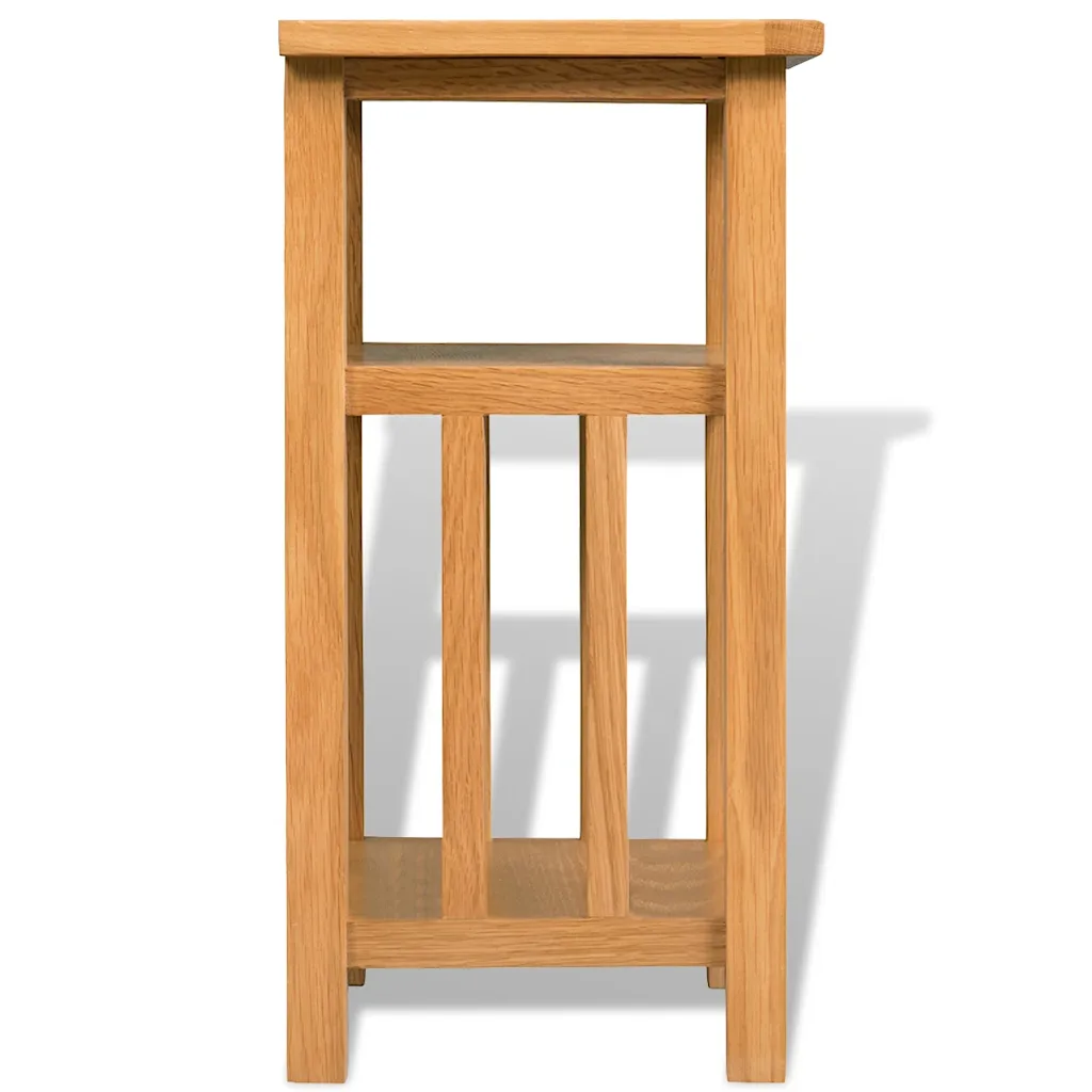 Bijzettafel met tijdschriftenschap eiken 27 x 35 x 55 cm - Afbeelding 5