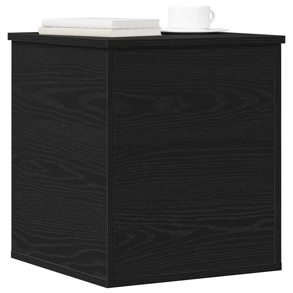 vidaXL Opbergbox zwart eiken 40 x 42 x 46 cm