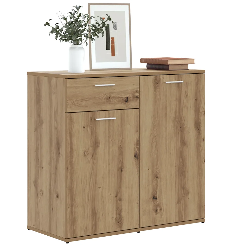 Dressoir artisan eiken 80 x 36 x 75 cm - Afbeelding 8