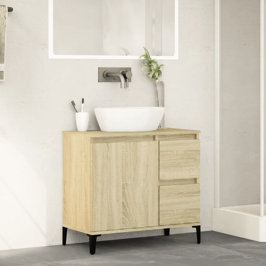 vidaXL Badkamerkast sonoma eiken 65 x 33 x 60 cm