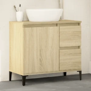 vidaXL Badkamerkast sonoma eiken 65 x 33 x 60 cm