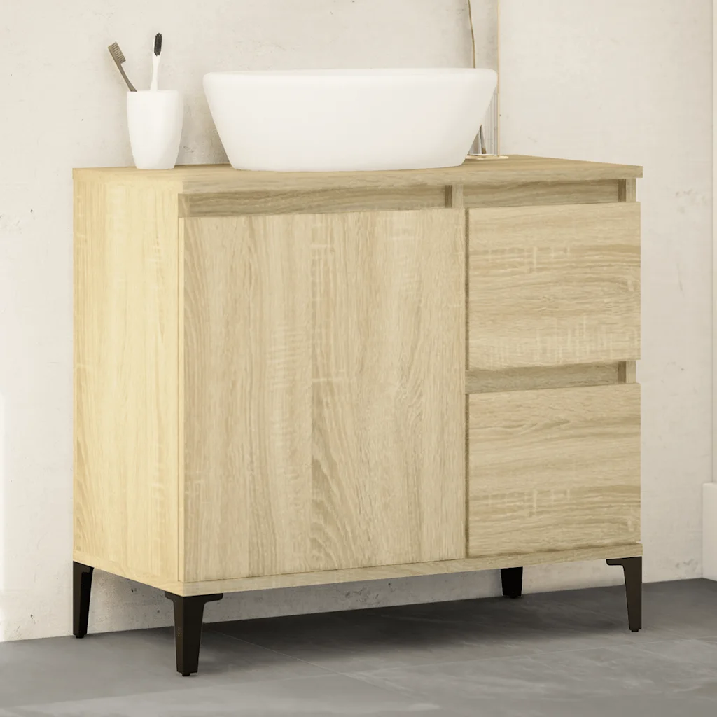 vidaXL Badkamerkast sonoma eiken 65 x 33 x 60 cm