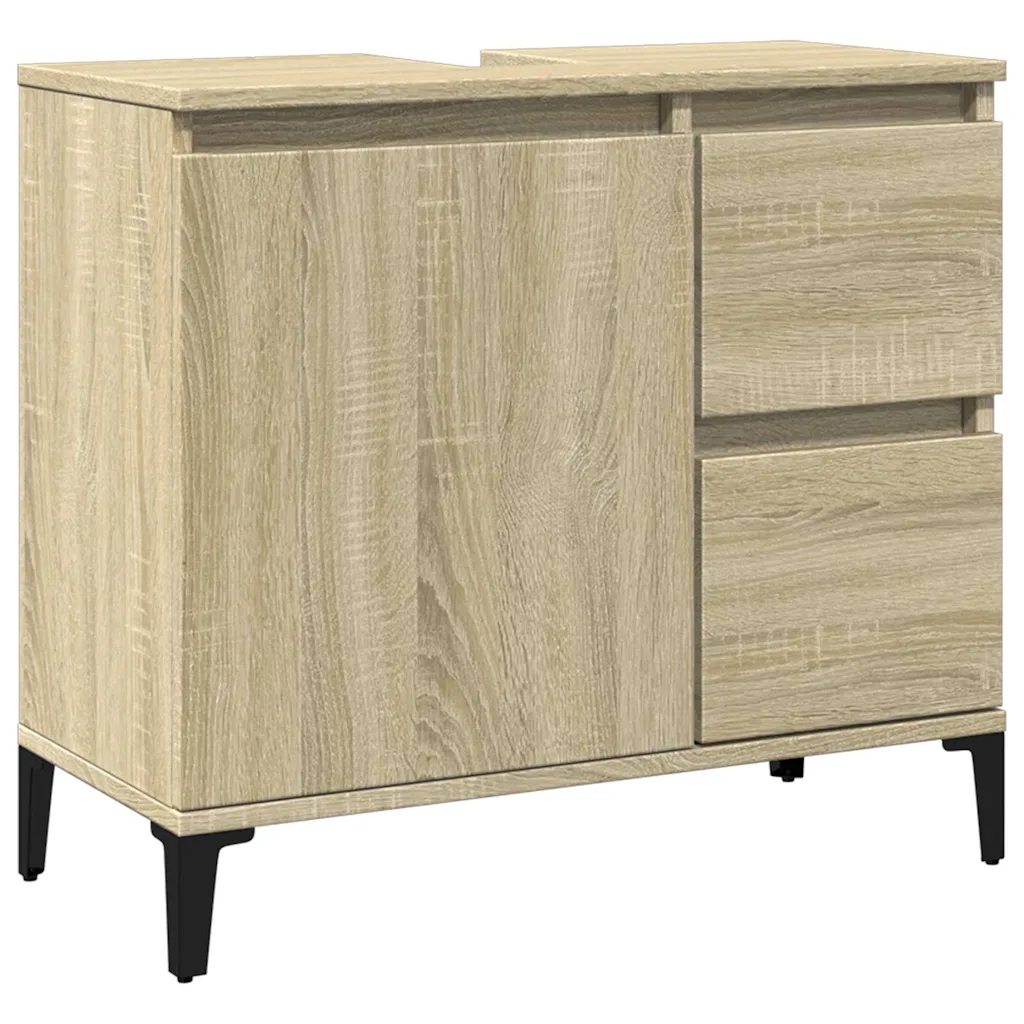 vidaXL Badkamerkast sonoma eiken 65 x 33 x 60 cm