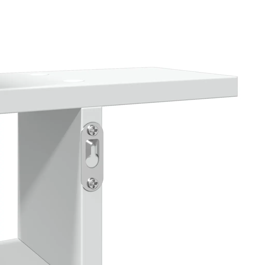 Wandschappen 2 stuks wit 50 x 12 x 50 cm - Afbeelding 8