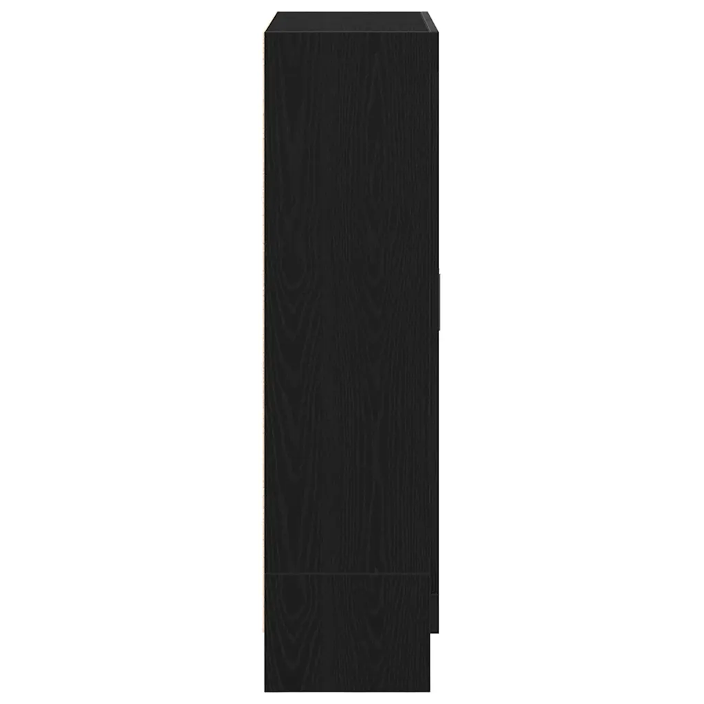 Boekenkast zwart eiken 82,5 x 30,5 x 115 cm - Afbeelding 7