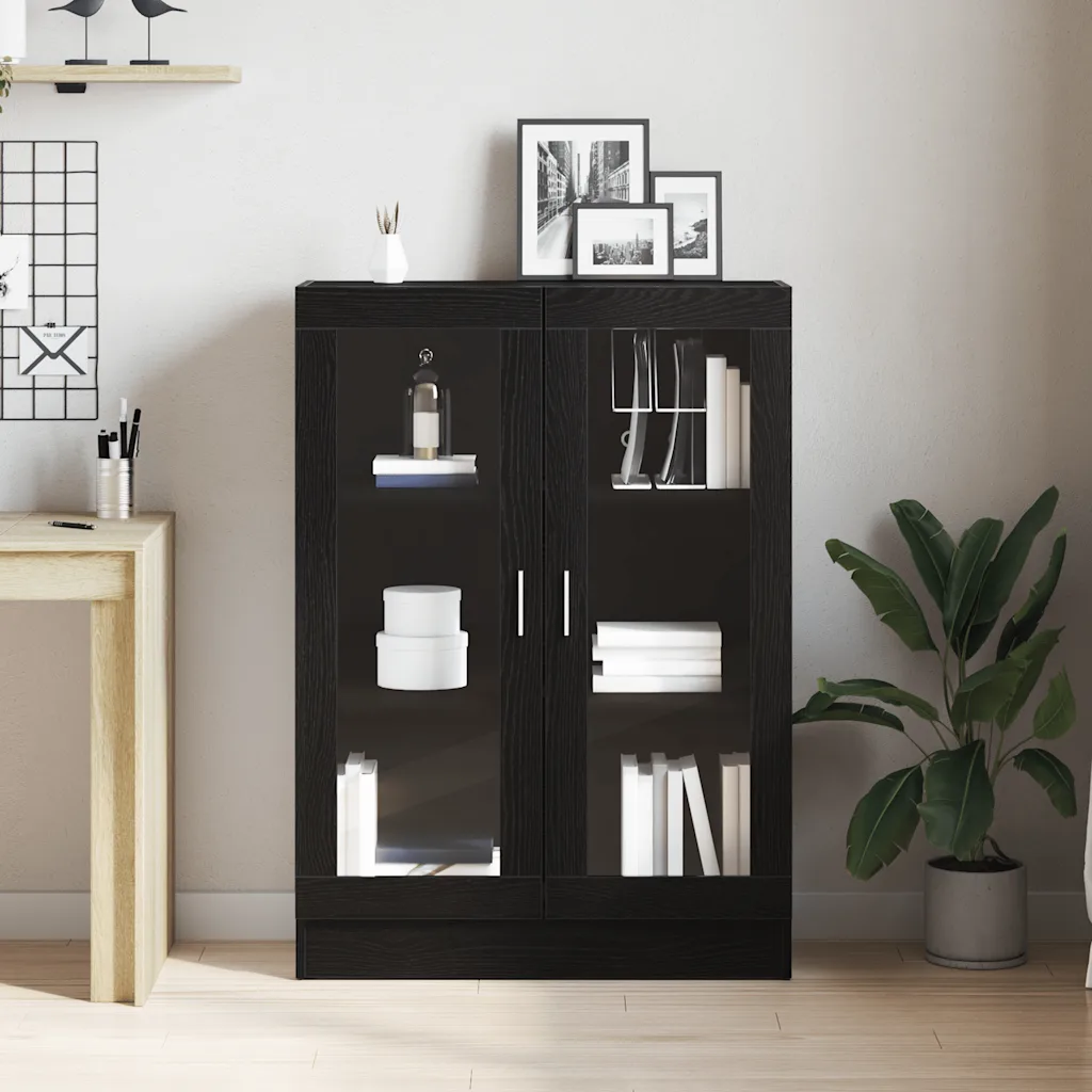 Boekenkast zwart eiken 82,5 x 30,5 x 115 cm - Afbeelding 4