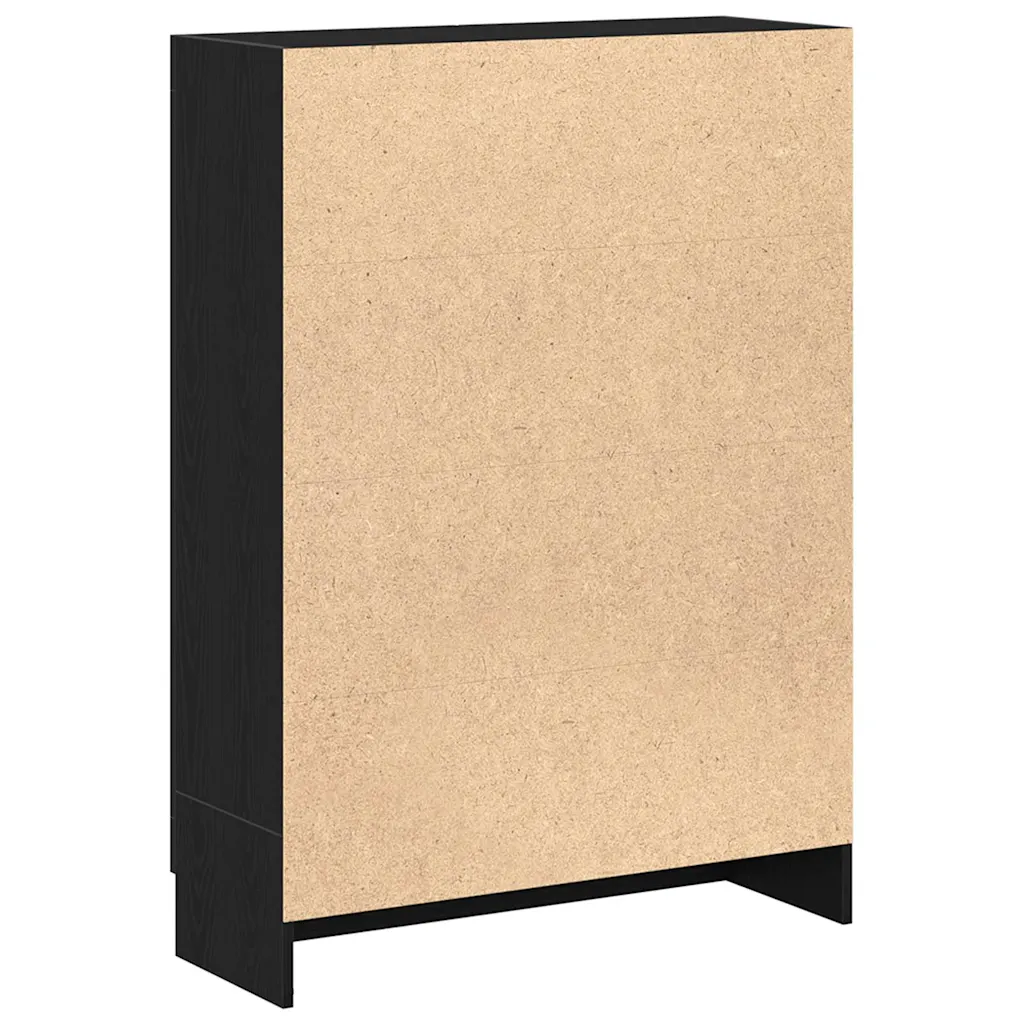 Boekenkast zwart eiken 82,5 x 30,5 x 115 cm - Afbeelding 8