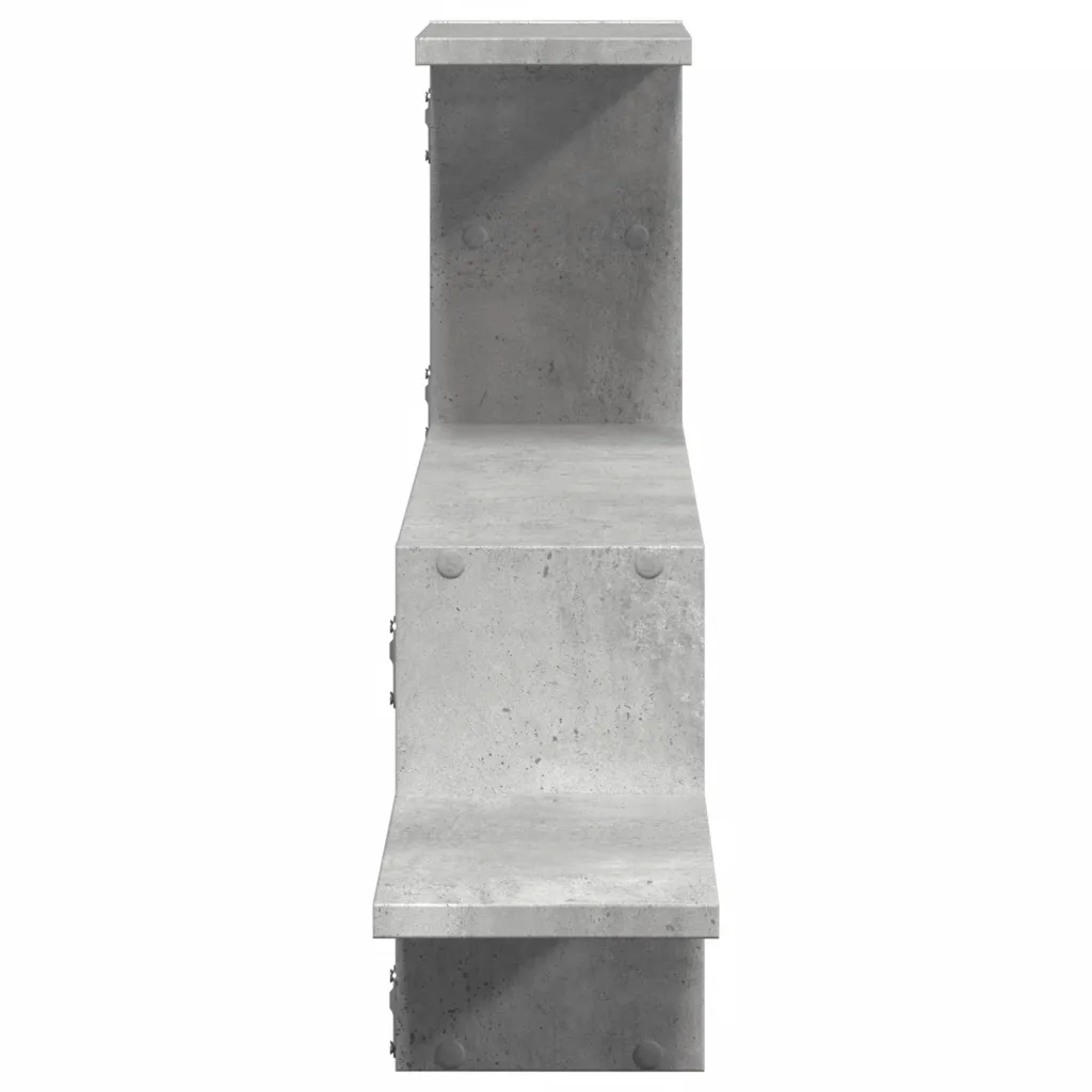 Wandschap betongrijs 104 x 15 x 49 cm - Afbeelding 5
