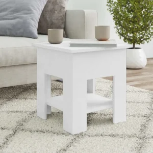 vidaXL Salontafel wit 40 x 40 x 42 cm