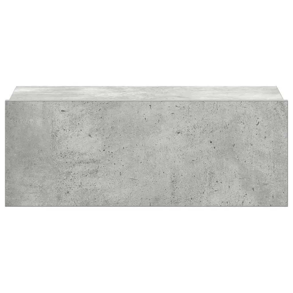 Zwevend nachtkastje betongrijs 40 x 30 x 15 cm - Afbeelding 5