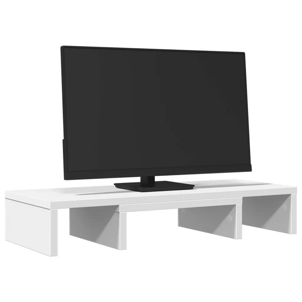 Verstelbare monitorstandaard wit 60 x 24 x 10,5 cm - Afbeelding 7