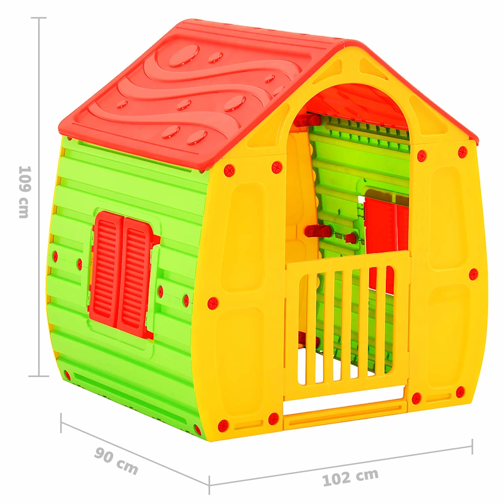 Kinderspeelhuis kunststof – 102 × 90 × 109 cm