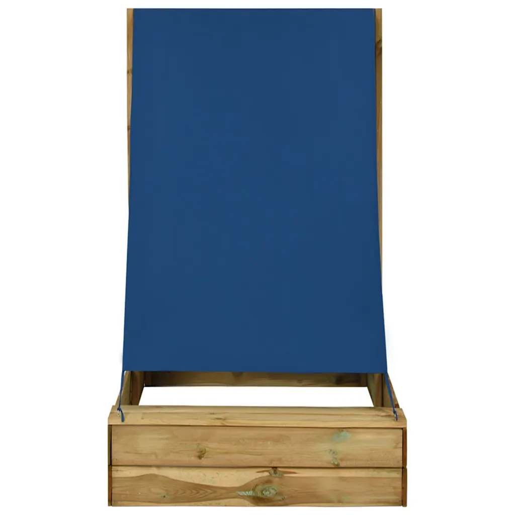 Zandbak met dak – grenenhout 80 × 60 cm