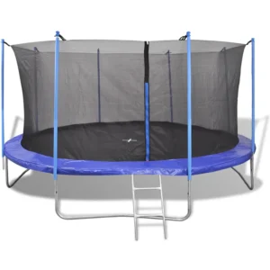 Trampoline 426 cm met net, ladder en regenhoes
