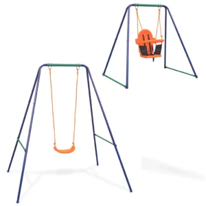 2-in-1 schommel met peuterzitje en frame