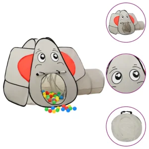 Speeltent olifant met tunnel – grijs